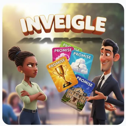 Illustration for the word inveigle