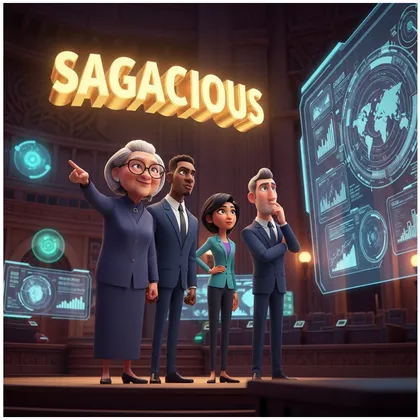 Illustration for the word sagacious